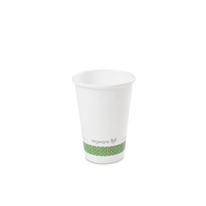 Vegware 6oz Single Wall White Takeaway Hot Cup, 72 Series Compostable