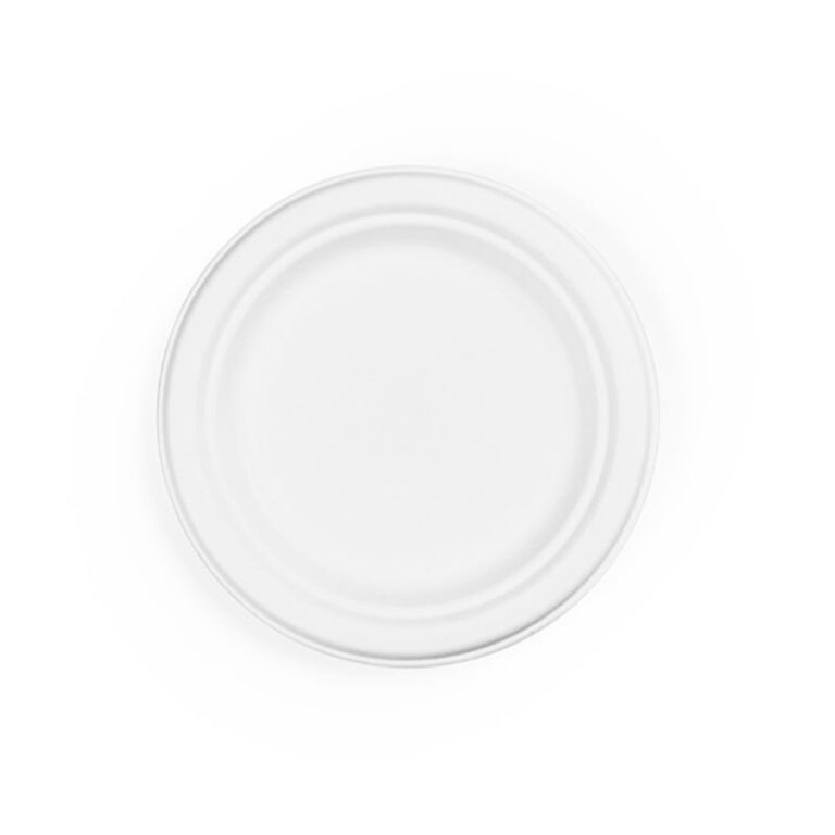 Vegware 7in Source-Reduced Bagasse Plate - Compostable