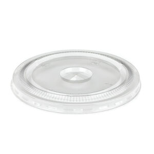 16&20oz r-PET Flat Lid Recyclable (Case of 1000) STRAW SLOT
