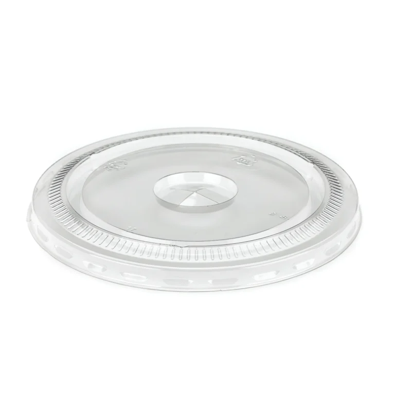 98mm rPET Flat Straw-Slot Lid