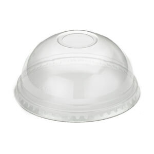 16&20oz r-PET Domed Lid (Straw Slot) Recyclable (Case of 1000)