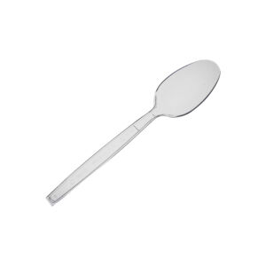 Heavy Duty Clear Reusable Plastic Spoons – Case of 1,000