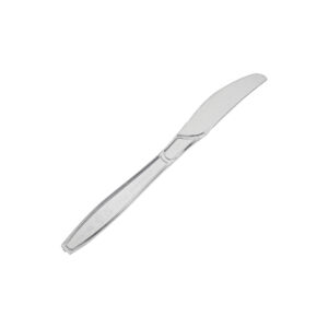 Heavy Duty Clear Reusable Plastic Knives – Case of 1,000