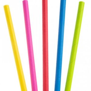 Bright Colour Paper Straw 10mm x 200mm – Recyclable & Food-Safe