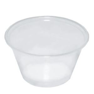 “4oz clear pp portion pot recyclable”