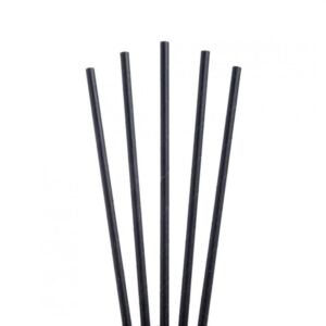 Black Paper Straw 6mm x 200mm – Recyclable & Food-Safe