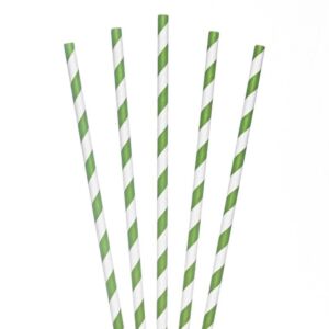 “green/white paper straw 6mm x 200mm recyclable”