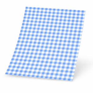 blue printed paper food sheets