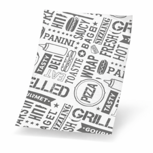 gourmet grilled printed greaseproof paper