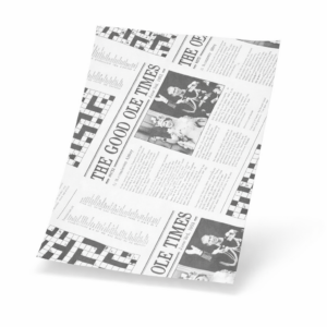 newspaper printed greaseproof paper sheet
