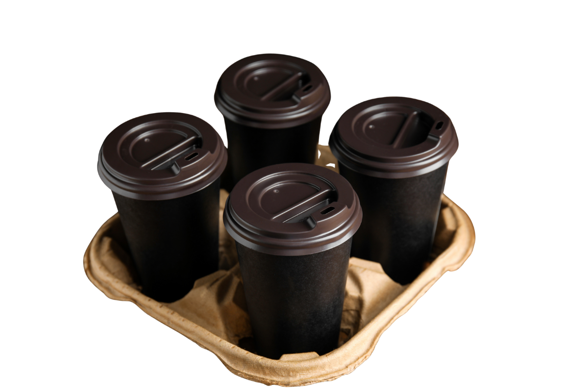 Takeaway Cups in Holder