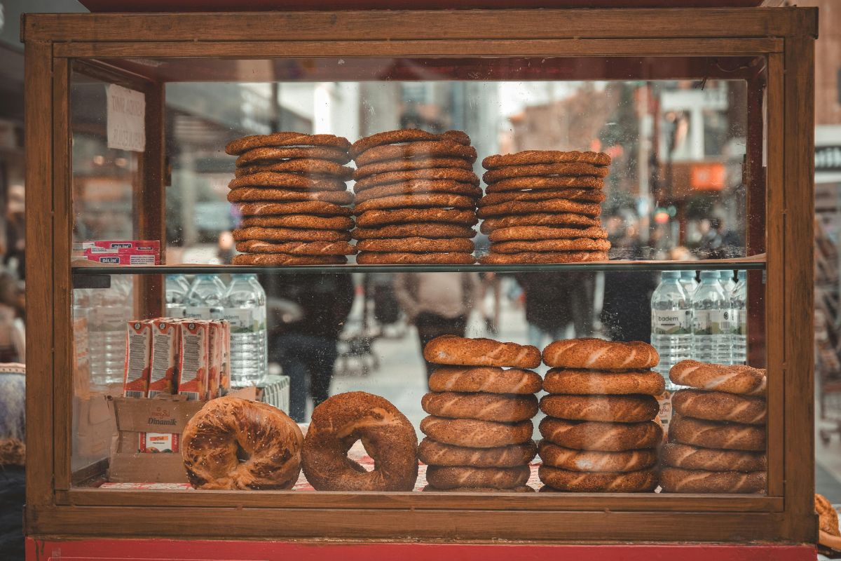 Street food vendor stall