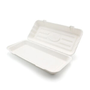 Large Bagasse Food Box – Compostable