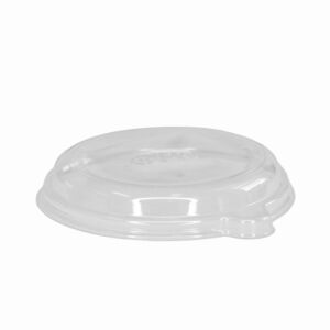 Eco Products by Vegware 12/16oz WorldView rPET Lid for Coupe Bowls – Clear Recyclable Lid