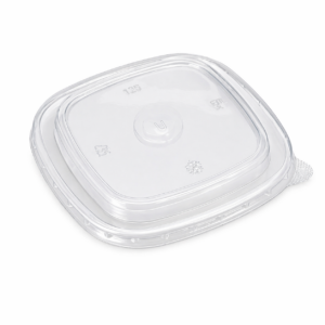 Square PP Lid for Kraft Food Containers – Recyclable