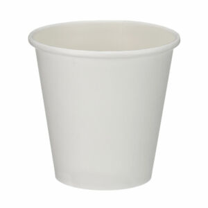 6oz White Single Wall Hot Cup – PE Lined Recyclable