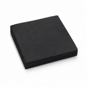 Black Cocktail Napkins 24cm – Recyclable (Case of 4,000)