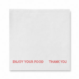 6 x 6 White Greaseproof Paper Bag – Food Safe Takeaway Bag