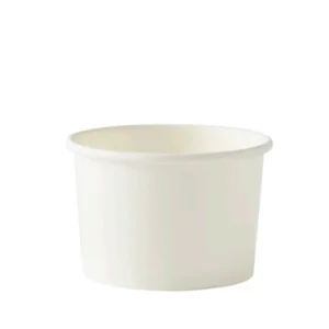 4oz Plain White Ice Cream Tub | Paper Ice Cream Container