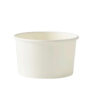 6oz Plain White Ice Cream Tub | Paper Ice Cream Container