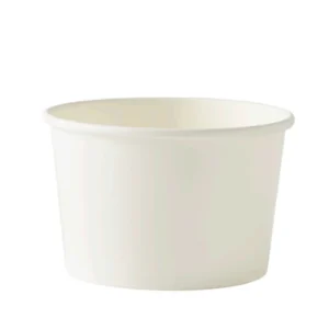 8oz Plain White Ice Cream Tub | Paper Ice Cream Container