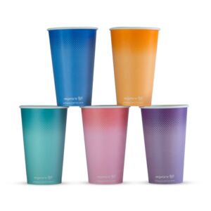 Vegware 16oz Feel Good Paper Cold Cup – 89 Series Compostable Cup