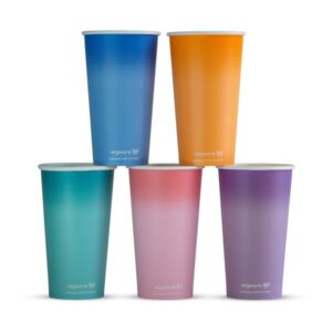 Vegware 20oz Feel Good Paper Cold Cup – 89 Series Compostable Cup