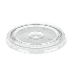 93mm Clear rPET Flat Straw-Slot Lid