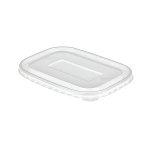 Clear PP rectangular lid for 500ml, 750ml and 1000ml kraft food trays