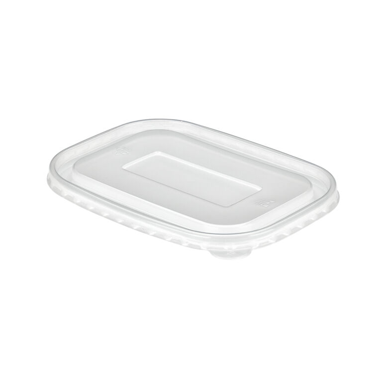 Clear PP rectangular lid for 500ml, 750ml and 1000ml kraft food trays