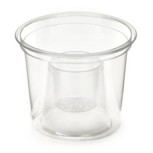 Clear rPET Bomb Shot Glass with 25ml Inner Chamber