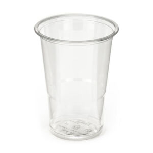 Clear rPET Half-Pint Tumbler to Brim