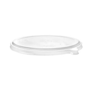 Clear PLA Vented Lid for 24oz and 32oz Oval Fibre Containers