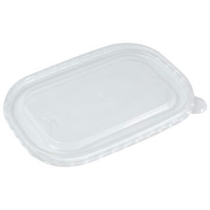 Translucent PP lid for the 170 by 120mm kraft food container range