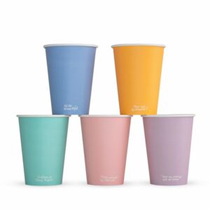 Vegware 12oz Feel Good single wall hot cups, 89-Series, LV-FG12