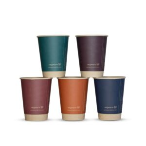 Vegware 12oz Feel Snug double wall hot cups, 89-Series, VDW-FS12
