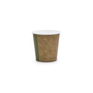 Vegware 4oz kraft single wall hot cup, 62-Series, KV-4