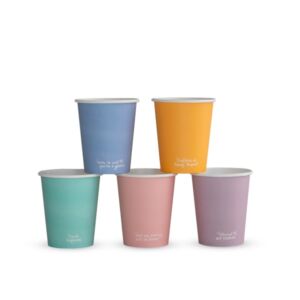 Vegware 6oz Feel Good single wall hot cups, 72-Series, LV-FG06