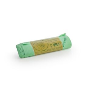 Vegware 8L compostable food waste liners in a labelled roll of 25