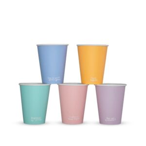 Vegware 8oz Feel Good single wall hot cups, 79-Series, LV-FG08