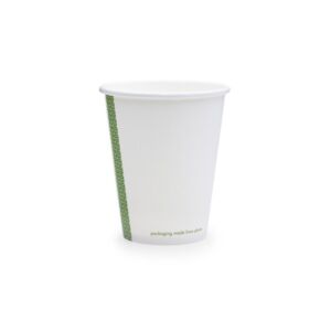 Vegware 8oz white single wall hot cup, 79-Series, LV-8