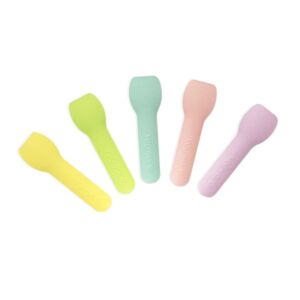 Vegware tutti frutti paper ice cream spoons in five colours