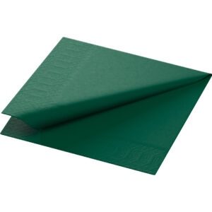 Green 33cm 2 ply paper napkin, 4 fold