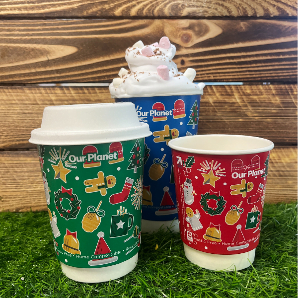 Sustainability with Purple Planet’s Christmas Planetware™ Double Walled Cups